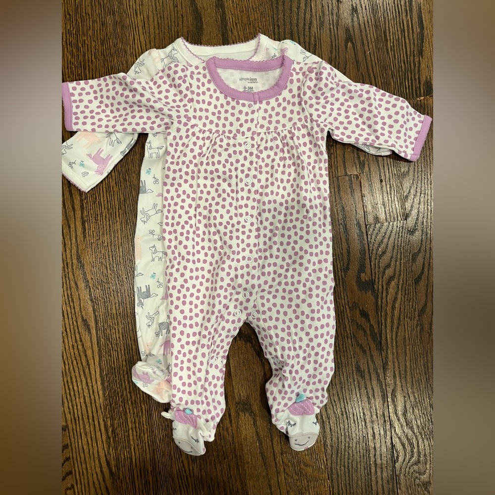 Simplejoys by Carters Baby Girl Pajamas 0-3M